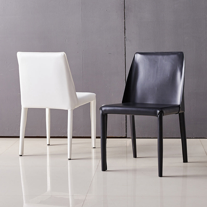 Modern Chair Dining Armless Chairs for Kitchen with Metal Legs Clearhalo 'Dining Chairs' 'Dining Tables & Seating' 'dining_chair' 'furn' 'furn_dining_chair' 'Furniture' 'furniture_dining_chair' 'Kitchen & Dining Furniture' 4890627