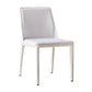 Modern Chair Dining Armless Chairs for Kitchen with Metal Legs White 1 Piece Clearhalo 'Dining Chairs' 'Dining Tables & Seating' 'dining_chair' 'furn' 'furn_dining_chair' 'Furniture' 'furniture_dining_chair' 'Kitchen & Dining Furniture' 4890634