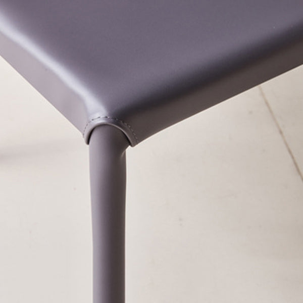 Modern Chair Dining Armless Chairs for Kitchen with Metal Legs Clearhalo 'Dining Chairs' 'Dining Tables & Seating' 'dining_chair' 'furn' 'furn_dining_chair' 'Furniture' 'furniture_dining_chair' 'Kitchen & Dining Furniture' 4890635