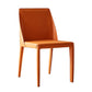 Modern Chair Dining Armless Chairs for Kitchen with Metal Legs Orange 1 Piece Clearhalo 'Dining Chairs' 'Dining Tables & Seating' 'dining_chair' 'furn' 'furn_dining_chair' 'Furniture' 'furniture_dining_chair' 'Kitchen & Dining Furniture' 4890640