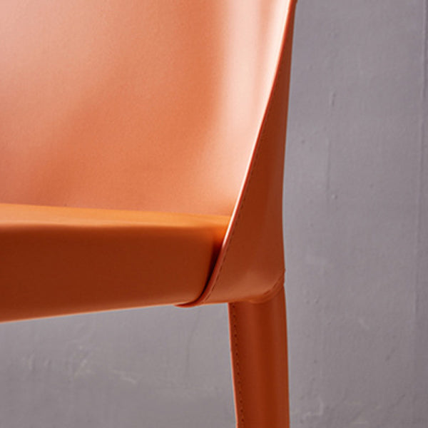 Modern Chair Dining Armless Chairs for Kitchen with Metal Legs Clearhalo 'Dining Chairs' 'Dining Tables & Seating' 'dining_chair' 'furn' 'furn_dining_chair' 'Furniture' 'furniture_dining_chair' 'Kitchen & Dining Furniture' 4890641