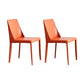 Modern Chair Dining Armless Chair for Kitchen with Metal Legs Orange Set of 2 Clearhalo 'Dining Chairs' 'Dining Tables & Seating' 'dining_chair' 'Furniture' 'furniture_dining_chair' 'Kitchen & Dining Furniture' 4890648
