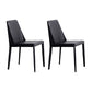 Modern Chair Dining Armless Chair for Kitchen with Metal Legs Black Set of 2 Clearhalo 'Dining Chairs' 'Dining Tables & Seating' 'dining_chair' 'Furniture' 'furniture_dining_chair' 'Kitchen & Dining Furniture' 4890652
