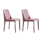 Modern Chair Dining Armless Chair for Kitchen with Metal Legs Pink Set of 2 Clearhalo 'Dining Chairs' 'Dining Tables & Seating' 'dining_chair' 'Furniture' 'furniture_dining_chair' 'Kitchen & Dining Furniture' 4890653