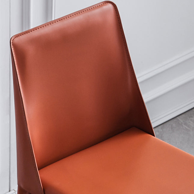 Modern Chair Dining Armless Chair for Kitchen with Metal Legs Clearhalo 'Dining Chairs' 'Dining Tables & Seating' 'dining_chair' 'Furniture' 'furniture_dining_chair' 'Kitchen & Dining Furniture' 4890658