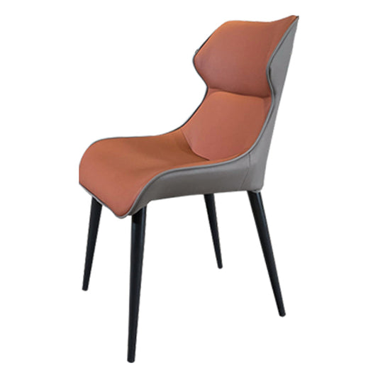 Minimalist Design Wingback Arm Dining Chair Faux Leather Dining Chairs Clearhalo 'Dining Chairs' 'Dining Tables & Seating' 'dining_chair' 'furn' 'furn_dining_chair' 'Furniture' 'furniture_dining_chair' 'Kitchen & Dining Furniture' 4890720