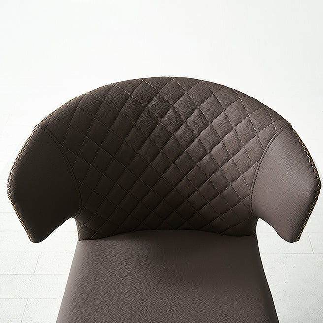 Minimalist Style Leather Dining Side Chair Wingback Armless Dining Chair Clearhalo 'Dining Chairs' 'Dining Tables & Seating' 'dining_chair' 'furn' 'furn_dining_chair' 'Furniture' 'furniture_dining_chair' 'Kitchen & Dining Furniture' 4890748