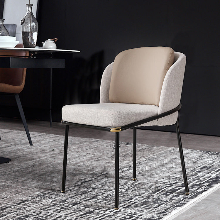 Industrial Chair Dining Armless Chairs for Kitchen with Metal Legs Clearhalo 'Dining Chairs' 'Dining Tables & Seating' 'dining_chair' 'furn' 'furn_dining_chair' 'Furniture' 'furniture_dining_chair' 'Kitchen & Dining Furniture' 4890760