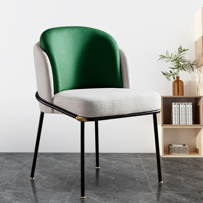 Industrial Chair Dining Armless Chairs for Kitchen with Metal Legs Clearhalo 'Dining Chairs' 'Dining Tables & Seating' 'dining_chair' 'furn' 'furn_dining_chair' 'Furniture' 'furniture_dining_chair' 'Kitchen & Dining Furniture' 4890776