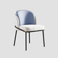 Industrial Chair Dining Armless Chairs for Kitchen with Metal Legs Blue 1 Piece Clearhalo 'Dining Chairs' 'Dining Tables & Seating' 'dining_chair' 'furn' 'furn_dining_chair' 'Furniture' 'furniture_dining_chair' 'Kitchen & Dining Furniture' 4890777