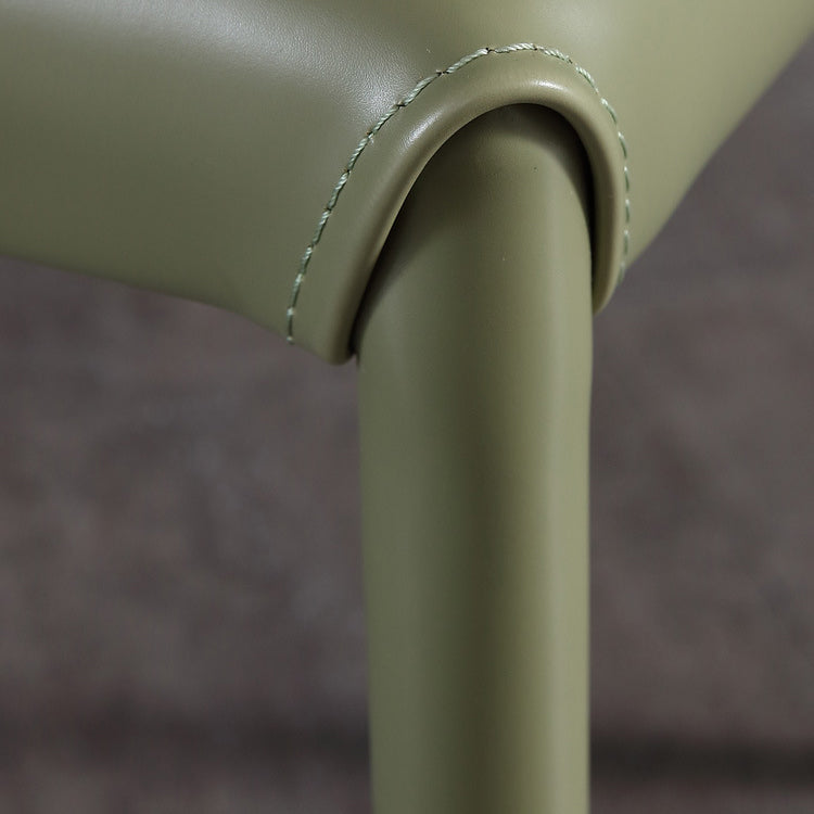 Modern Chair Dining Armless Wingback Chair for Kitchen with Metal Legs Clearhalo 'Dining Chairs' 'Dining Tables & Seating' 'dining_chair' 'furn' 'furn_dining_chair' 'Furniture' 'furniture_dining_chair' 'Kitchen & Dining Furniture' 4890809