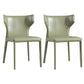 Modern Chair Dining Armless Wingback Chair for Kitchen with Metal Legs Blackish Green 2 Piece Set Clearhalo 'Dining Chairs' 'Dining Tables & Seating' 'dining_chair' 'furn' 'furn_dining_chair' 'Furniture' 'furniture_dining_chair' 'Kitchen & Dining Furniture' 4890812