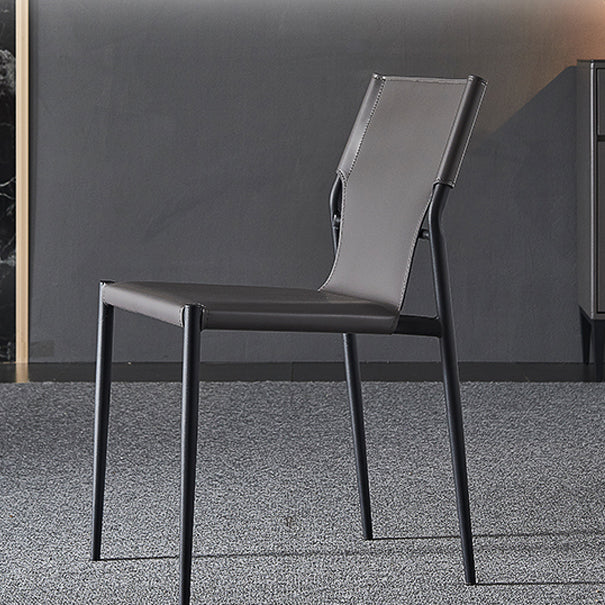 Industrial Chairs Dining Armless Chairs for Kitchen with Metal Legs Clearhalo 'Dining Chairs' 'Dining Tables & Seating' 'dining_chair' 'furn' 'furn_dining_chair' 'Furniture' 'furniture_dining_chair' 'Kitchen & Dining Furniture' 4890818