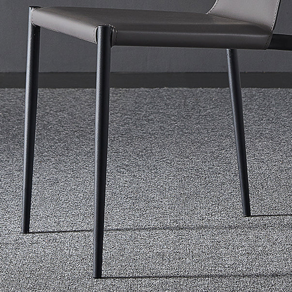 Industrial Chairs Dining Armless Chairs for Kitchen with Metal Legs Clearhalo 'Dining Chairs' 'Dining Tables & Seating' 'dining_chair' 'furn' 'furn_dining_chair' 'Furniture' 'furniture_dining_chair' 'Kitchen & Dining Furniture' 4890826