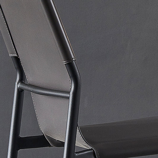 Industrial Chairs Dining Armless Chairs for Kitchen with Metal Legs Clearhalo 'Dining Chairs' 'Dining Tables & Seating' 'dining_chair' 'furn' 'furn_dining_chair' 'Furniture' 'furniture_dining_chair' 'Kitchen & Dining Furniture' 4890828