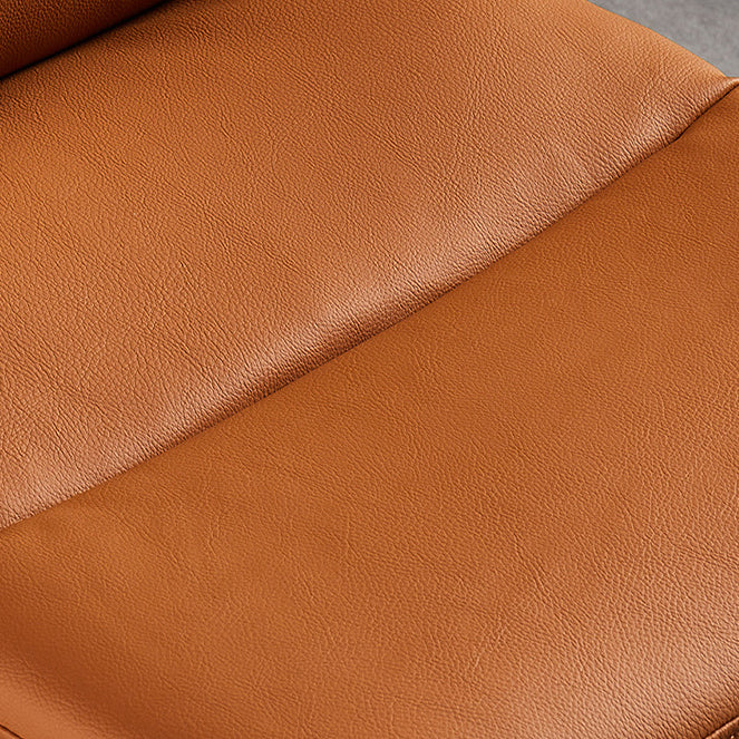 Minimalist Style Armless Solid Back Chair for Home Faux Leather Side Chair Clearhalo 'Dining Chairs' 'Dining Tables & Seating' 'dining_chair' 'furn' 'furn_dining_chair' 'Furniture' 'furniture_dining_chair' 'Kitchen & Dining Furniture' 4890842