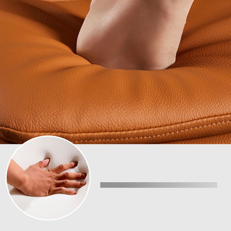 Minimalist Style Armless Solid Back Chair for Home Faux Leather Side Chair Clearhalo 'Dining Chairs' 'Dining Tables & Seating' 'dining_chair' 'furn' 'furn_dining_chair' 'Furniture' 'furniture_dining_chair' 'Kitchen & Dining Furniture' 4890847