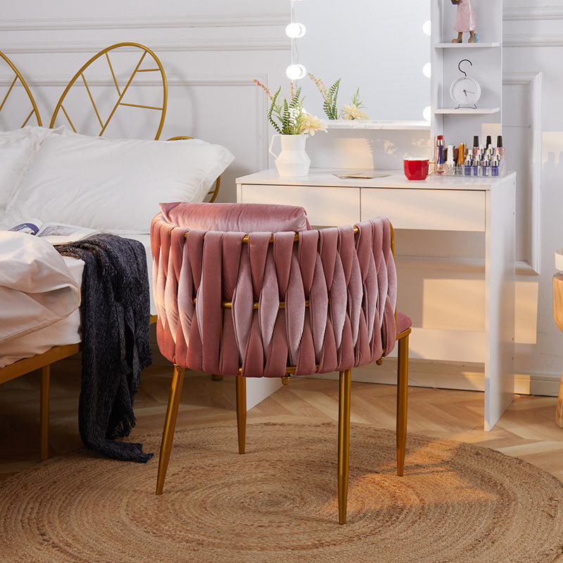 Scandinavian Armless Solid Back Chair Upholstered Side Chairs Clearhalo 'Dining Chairs' 'Dining Tables & Seating' 'dining_chair' 'furn' 'furn_dining_chair' 'Furniture' 'furniture_dining_chair' 'Kitchen & Dining Furniture' 4890890