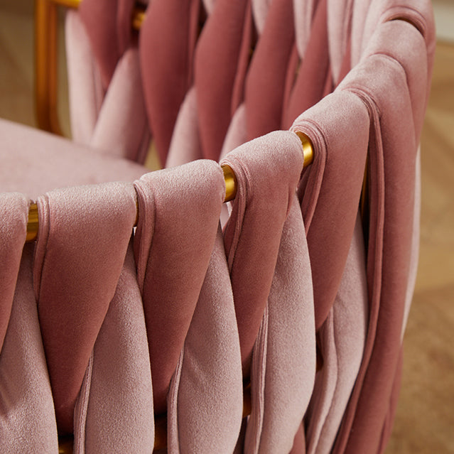 Scandinavian Armless Solid Back Chair Upholstered Side Chairs Clearhalo 'Dining Chairs' 'Dining Tables & Seating' 'dining_chair' 'furn' 'furn_dining_chair' 'Furniture' 'furniture_dining_chair' 'Kitchen & Dining Furniture' 4890900