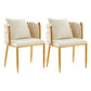 Scandinavian Armless Solid Back Chair Upholstered Side Chairs Off-White 2 Piece Set Clearhalo 'Dining Chairs' 'Dining Tables & Seating' 'dining_chair' 'furn' 'furn_dining_chair' 'Furniture' 'furniture_dining_chair' 'Kitchen & Dining Furniture' 4890906