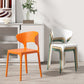 Minimalist Plastic Dining Armless Chair Colorful Wingback Side Chair Clearhalo 'Dining Chairs' 'Dining Tables & Seating' 'dining_chair' 'furn' 'furn_dining_chair' 'Furniture' 'furniture_dining_chair' 'Kitchen & Dining Furniture' 4890914