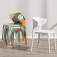Minimalist Plastic Dining Armless Chair Colorful Wingback Side Chair Clearhalo 'Dining Chairs' 'Dining Tables & Seating' 'dining_chair' 'furn' 'furn_dining_chair' 'Furniture' 'furniture_dining_chair' 'Kitchen & Dining Furniture' 4890932