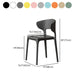 Minimalist Plastic Dining Armless Chair Colorful Wingback Side Chair Clearhalo 'Dining Chairs' 'Dining Tables & Seating' 'dining_chair' 'furn' 'furn_dining_chair' 'Furniture' 'furniture_dining_chair' 'Kitchen & Dining Furniture' 4890954
