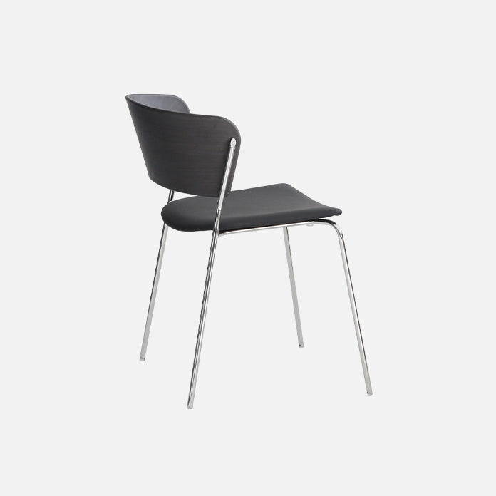 Modern Chair Dining Armless Open Back Chair for Kitchen with Metal Legs Clearhalo 'Dining Chairs' 'Dining Tables & Seating' 'dining_chair' 'furn' 'furn_dining_chair' 'Furniture' 'furniture_dining_chair' 'Kitchen & Dining Furniture' 4890963