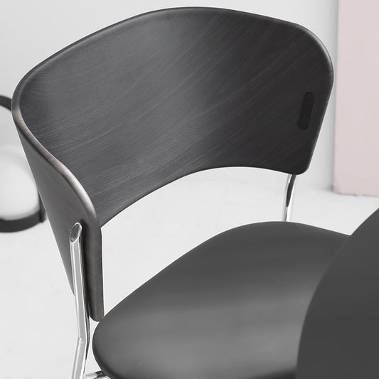 Modern Chair Dining Armless Open Back Chair for Kitchen with Metal Legs Clearhalo 'Dining Chairs' 'Dining Tables & Seating' 'dining_chair' 'furn' 'furn_dining_chair' 'Furniture' 'furniture_dining_chair' 'Kitchen & Dining Furniture' 4890967