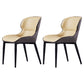 Industrial Chairs Dining Arm Chairs for Kitchen with Metal Legs Yellow 2 Piece Set Clearhalo 'Dining Chairs' 'Dining Tables & Seating' 'dining_chair' 'furn' 'furn_dining_chair' 'Furniture' 'furniture_dining_chair' 'Kitchen & Dining Furniture' 4890996