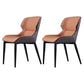 Industrial Chairs Dining Arm Chairs for Kitchen with Metal Legs Orange 2 Piece Set Clearhalo 'Dining Chairs' 'Dining Tables & Seating' 'dining_chair' 'furn' 'furn_dining_chair' 'Furniture' 'furniture_dining_chair' 'Kitchen & Dining Furniture' 4891001