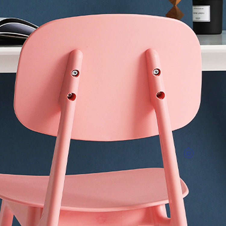 Modern Chair Dining Armless Open Back Chair for Kitchen with Plastic Legs Clearhalo 'Dining Chairs' 'Dining Tables & Seating' 'dining_chair' 'furn' 'furn_dining_chair' 'Furniture' 'furniture_dining_chair' 'Kitchen & Dining Furniture' 4891022