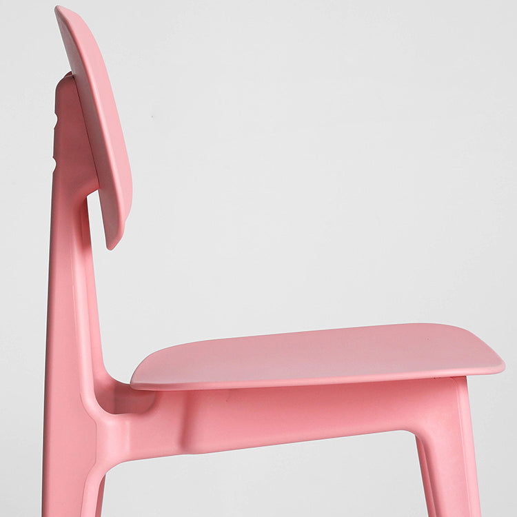 Modern Chair Dining Armless Open Back Chair for Kitchen with Plastic Legs Clearhalo 'Dining Chairs' 'Dining Tables & Seating' 'dining_chair' 'furn' 'furn_dining_chair' 'Furniture' 'furniture_dining_chair' 'Kitchen & Dining Furniture' 4891024