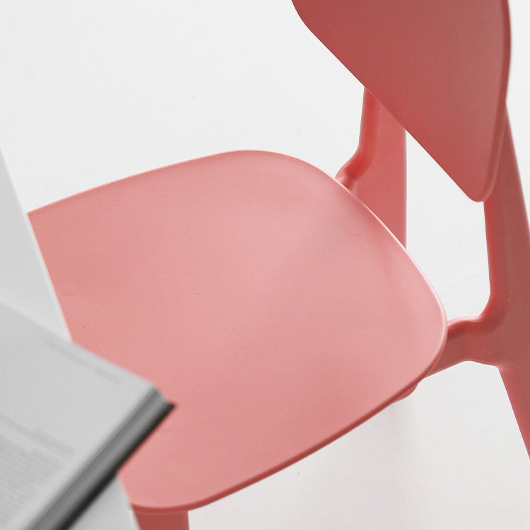 Modern Chair Dining Armless Open Back Chair for Kitchen with Plastic Legs Clearhalo 'Dining Chairs' 'Dining Tables & Seating' 'dining_chair' 'furn' 'furn_dining_chair' 'Furniture' 'furniture_dining_chair' 'Kitchen & Dining Furniture' 4891026
