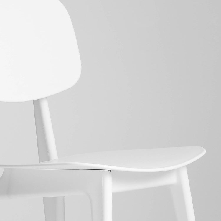 Modern Chair Dining Armless Open Back Chair for Kitchen with Plastic Legs Clearhalo 'Dining Chairs' 'Dining Tables & Seating' 'dining_chair' 'furn' 'furn_dining_chair' 'Furniture' 'furniture_dining_chair' 'Kitchen & Dining Furniture' 4891028