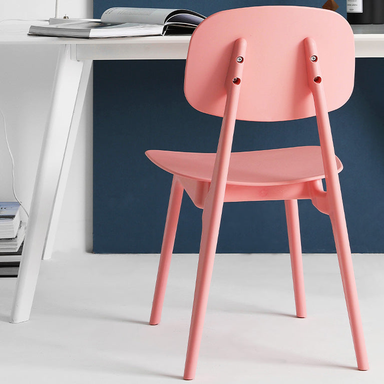 Modern Chair Dining Armless Open Back Chair for Kitchen with Plastic Legs Clearhalo 'Dining Chairs' 'Dining Tables & Seating' 'dining_chair' 'furn' 'furn_dining_chair' 'Furniture' 'furniture_dining_chair' 'Kitchen & Dining Furniture' 4891031