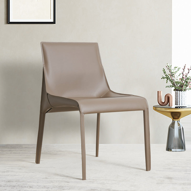 Modern Dining Chairs Armless Chairs for Kitchen with Metal Legs Clearhalo 'Dining Chairs' 'Dining Tables & Seating' 'dining_chair' 'furn' 'furn_dining_chair' 'Furniture' 'furniture_dining_chair' 'Kitchen & Dining Furniture' 4891038