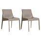 Modern Dining Chairs Armless Chairs for Kitchen with Metal Legs Grey 2 Piece Set Clearhalo 'Dining Chairs' 'Dining Tables & Seating' 'dining_chair' 'furn' 'furn_dining_chair' 'Furniture' 'furniture_dining_chair' 'Kitchen & Dining Furniture' 4891047