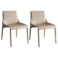Modern Dining Chairs Armless Chairs for Kitchen with Metal Legs Off-White 2 Piece Set Clearhalo 'Dining Chairs' 'Dining Tables & Seating' 'dining_chair' 'furn' 'furn_dining_chair' 'Furniture' 'furniture_dining_chair' 'Kitchen & Dining Furniture' 4891064