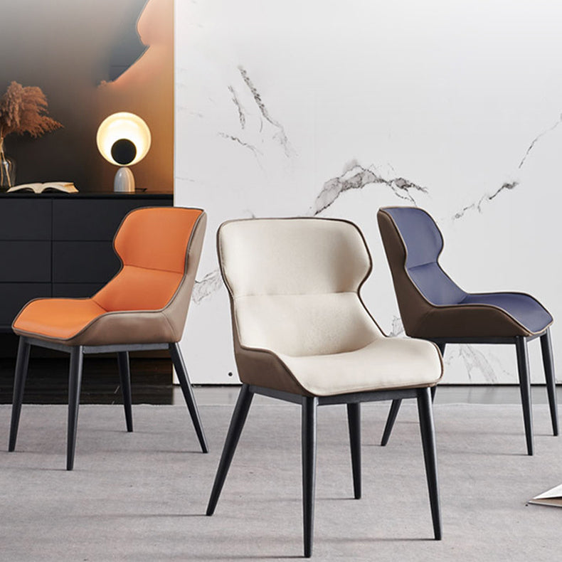 Modern Style Chairs Dining Arm Chairs for Kitchen with Metal Legs Clearhalo 'Dining Chairs' 'Dining Tables & Seating' 'dining_chair' 'furn' 'furn_dining_chair' 'Furniture' 'furniture_dining_chair' 'Kitchen & Dining Furniture' 4891069