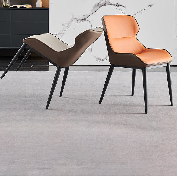 Modern Style Chairs Dining Arm Chairs for Kitchen with Metal Legs Clearhalo 'Dining Chairs' 'Dining Tables & Seating' 'dining_chair' 'furn' 'furn_dining_chair' 'Furniture' 'furniture_dining_chair' 'Kitchen & Dining Furniture' 4891073