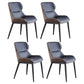 Modern Style Chairs Dining Arm Chairs for Kitchen with Metal Legs Blue 4 Piece Set Clearhalo 'Dining Chairs' 'Dining Tables & Seating' 'dining_chair' 'furn' 'furn_dining_chair' 'Furniture' 'furniture_dining_chair' 'Kitchen & Dining Furniture' 4891082