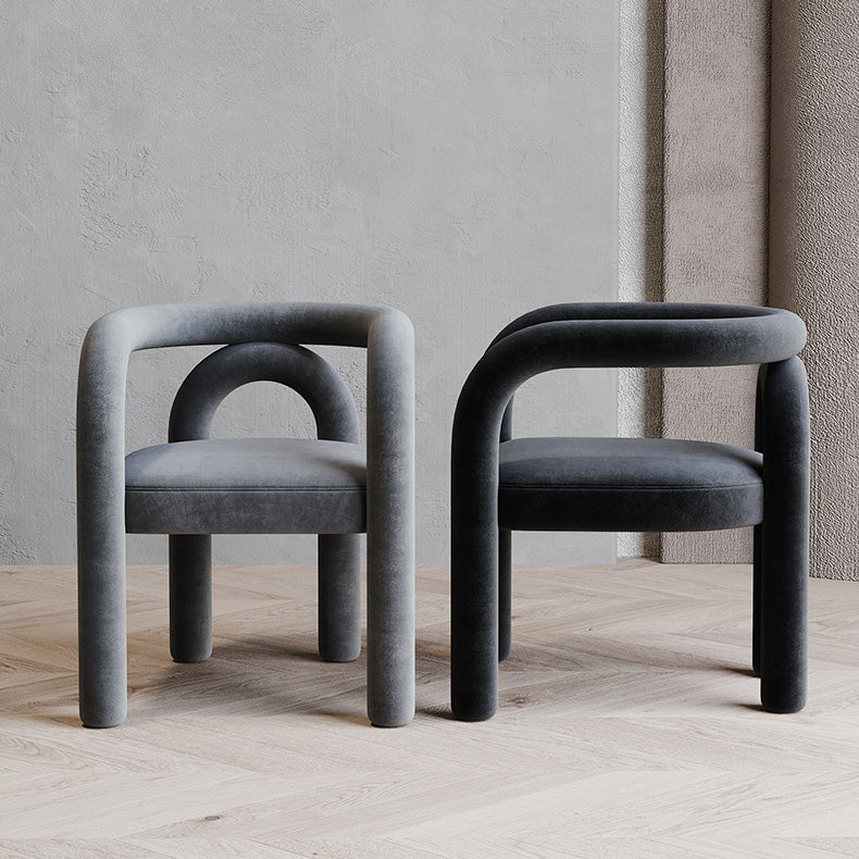 Modern Upholstered Side Chairs for Home Open Back Dining Side Chair Clearhalo 'Dining Chairs' 'Dining Tables & Seating' 'dining_chair' 'furn' 'furn_dining_chair' 'Furniture' 'furniture_dining_chair' 'Kitchen & Dining Furniture' 4891105