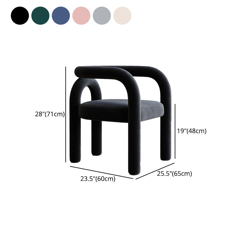 Modern Upholstered Side Chairs for Home Open Back Dining Side Chair Clearhalo 'Dining Chairs' 'Dining Tables & Seating' 'dining_chair' 'furn' 'furn_dining_chair' 'Furniture' 'furniture_dining_chair' 'Kitchen & Dining Furniture' 4891130
