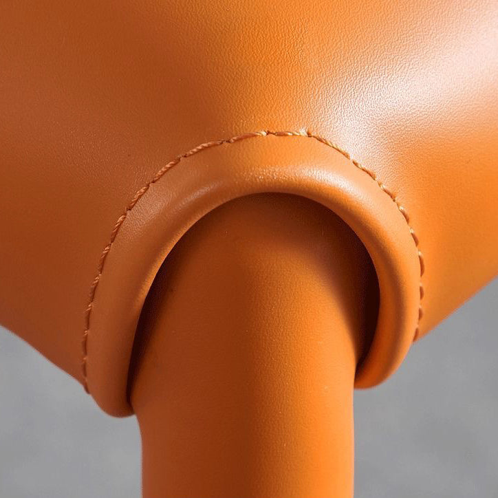 Contemporary Metal Dining Chair Armless Wingback Side Chair for Home Use Clearhalo 'Dining Chairs' 'Dining Tables & Seating' 'dining_chair' 'furn' 'furn_dining_chair' 'Furniture' 'furniture_dining_chair' 'Kitchen & Dining Furniture' 4891142