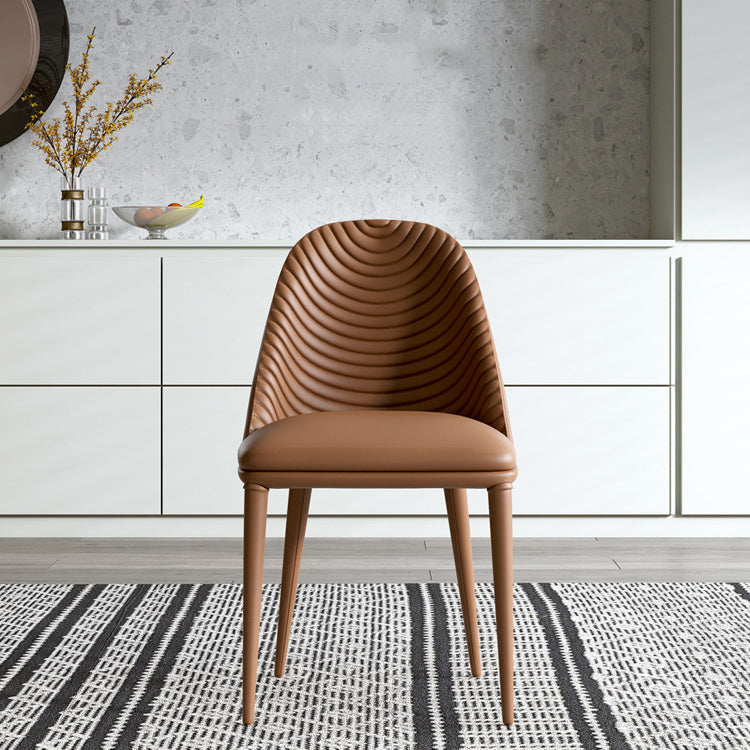 Modern Chairs Dining Armless Chairs for Kitchen with Metal Legs Clearhalo 'Dining Chairs' 'Dining Tables & Seating' 'dining_chair' 'furn' 'furn_dining_chair' 'Furniture' 'furniture_dining_chair' 'Kitchen & Dining Furniture' 4891154