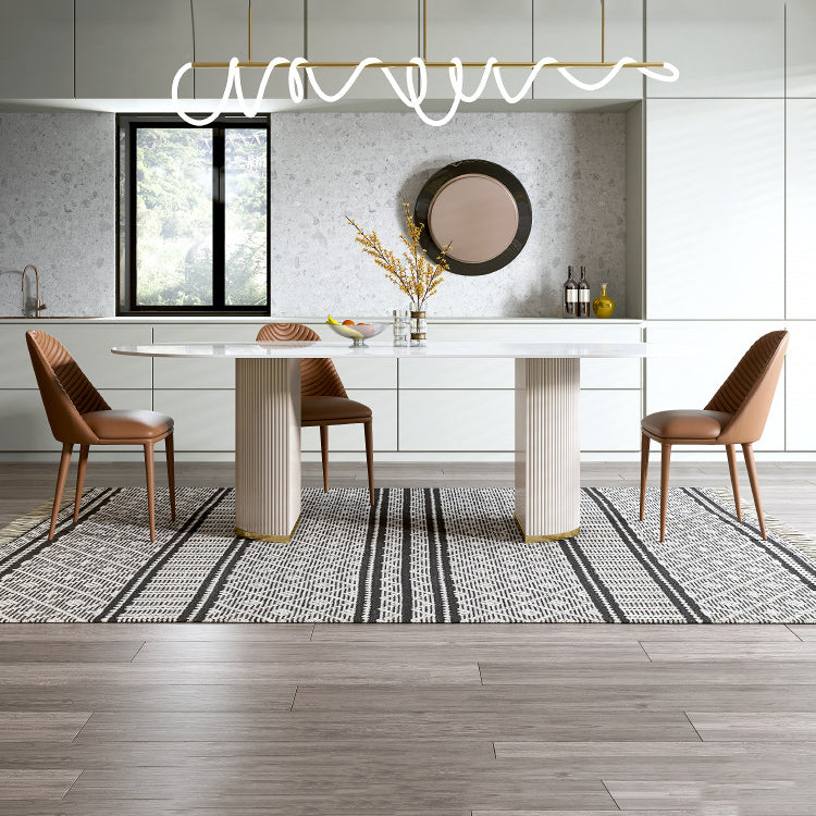 Modern Chairs Dining Armless Chairs for Kitchen with Metal Legs Clearhalo 'Dining Chairs' 'Dining Tables & Seating' 'dining_chair' 'furn' 'furn_dining_chair' 'Furniture' 'furniture_dining_chair' 'Kitchen & Dining Furniture' 4891157