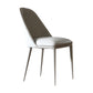 Modern Chairs Dining Armless Chairs for Kitchen with Metal Legs Cream Gray 1 Piece Clearhalo 'Dining Chairs' 'Dining Tables & Seating' 'dining_chair' 'furn' 'furn_dining_chair' 'Furniture' 'furniture_dining_chair' 'Kitchen & Dining Furniture' 4891163