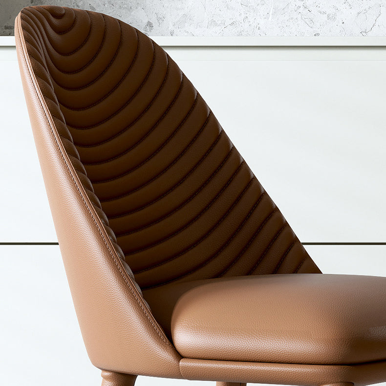 Modern Chairs Dining Armless Chairs for Kitchen with Metal Legs Clearhalo 'Dining Chairs' 'Dining Tables & Seating' 'dining_chair' 'furn' 'furn_dining_chair' 'Furniture' 'furniture_dining_chair' 'Kitchen & Dining Furniture' 4891167