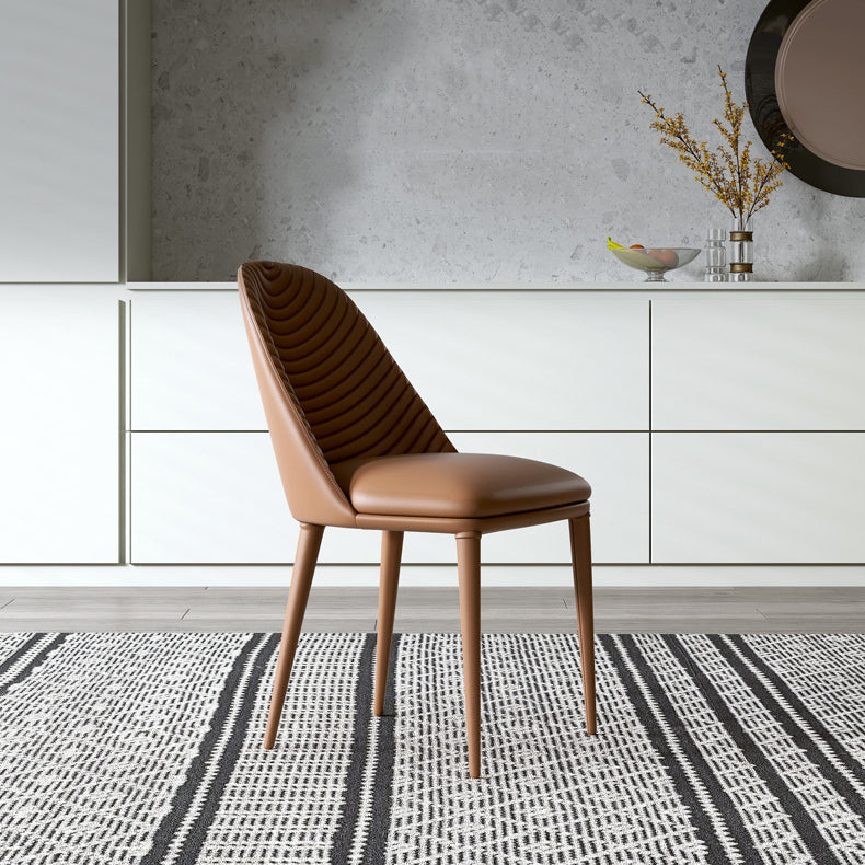 Modern Chairs Dining Armless Chairs for Kitchen with Metal Legs Clearhalo 'Dining Chairs' 'Dining Tables & Seating' 'dining_chair' 'furn' 'furn_dining_chair' 'Furniture' 'furniture_dining_chair' 'Kitchen & Dining Furniture' 4891169